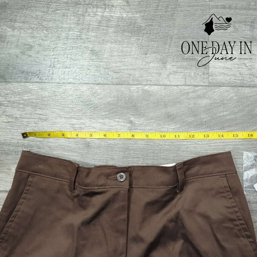 Kim Rogers Shannon Fit Flat Front Shorts Size 10